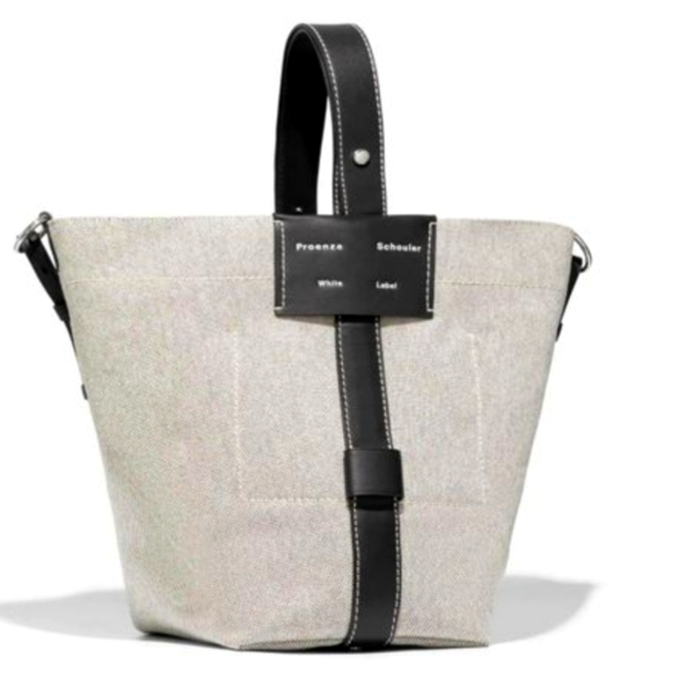 NWT Proenza Schouler Canvas-Leather Sullivan Tote Bag with dust bag